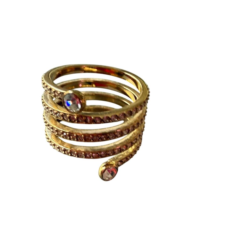 Michael Kors Gold Tone Wrap Ring Size 7